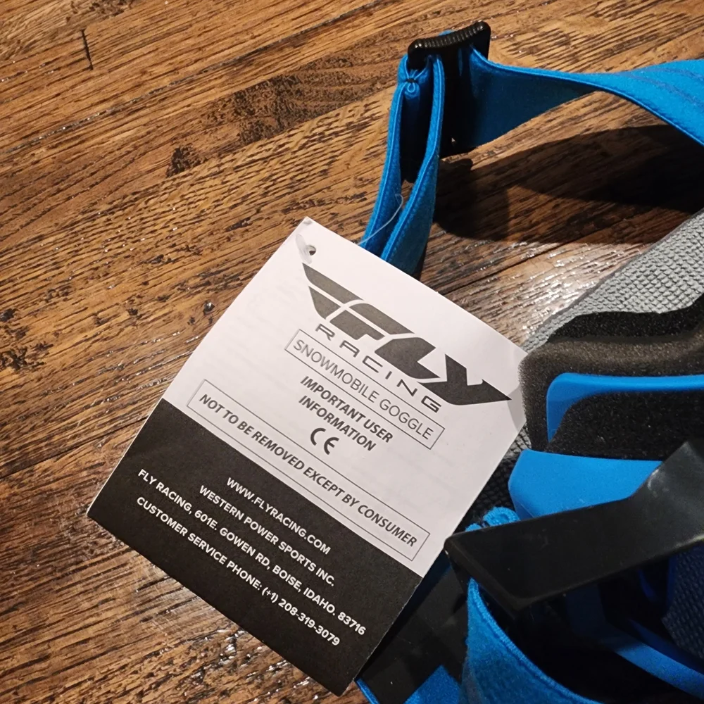 Fly Blue and Black Snowboarding Googles
